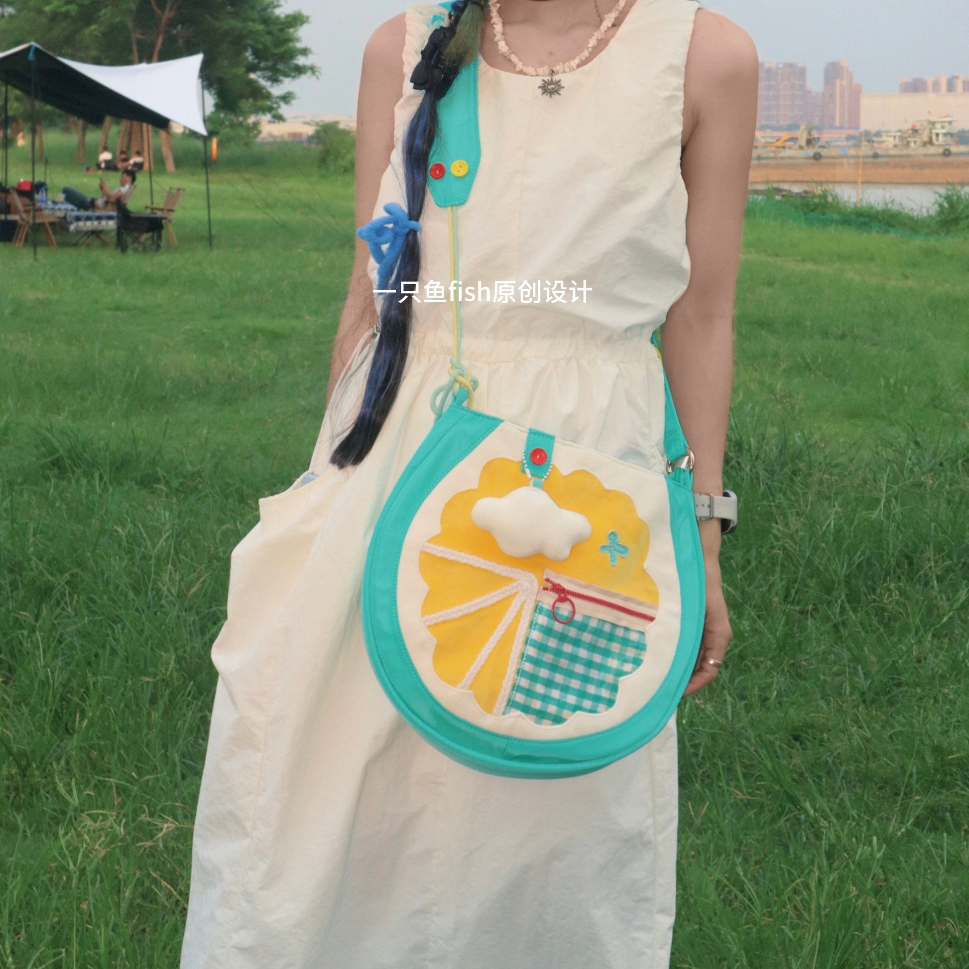 One Fish - Orange Slice Fruit Crossbody Bag bag One Fish