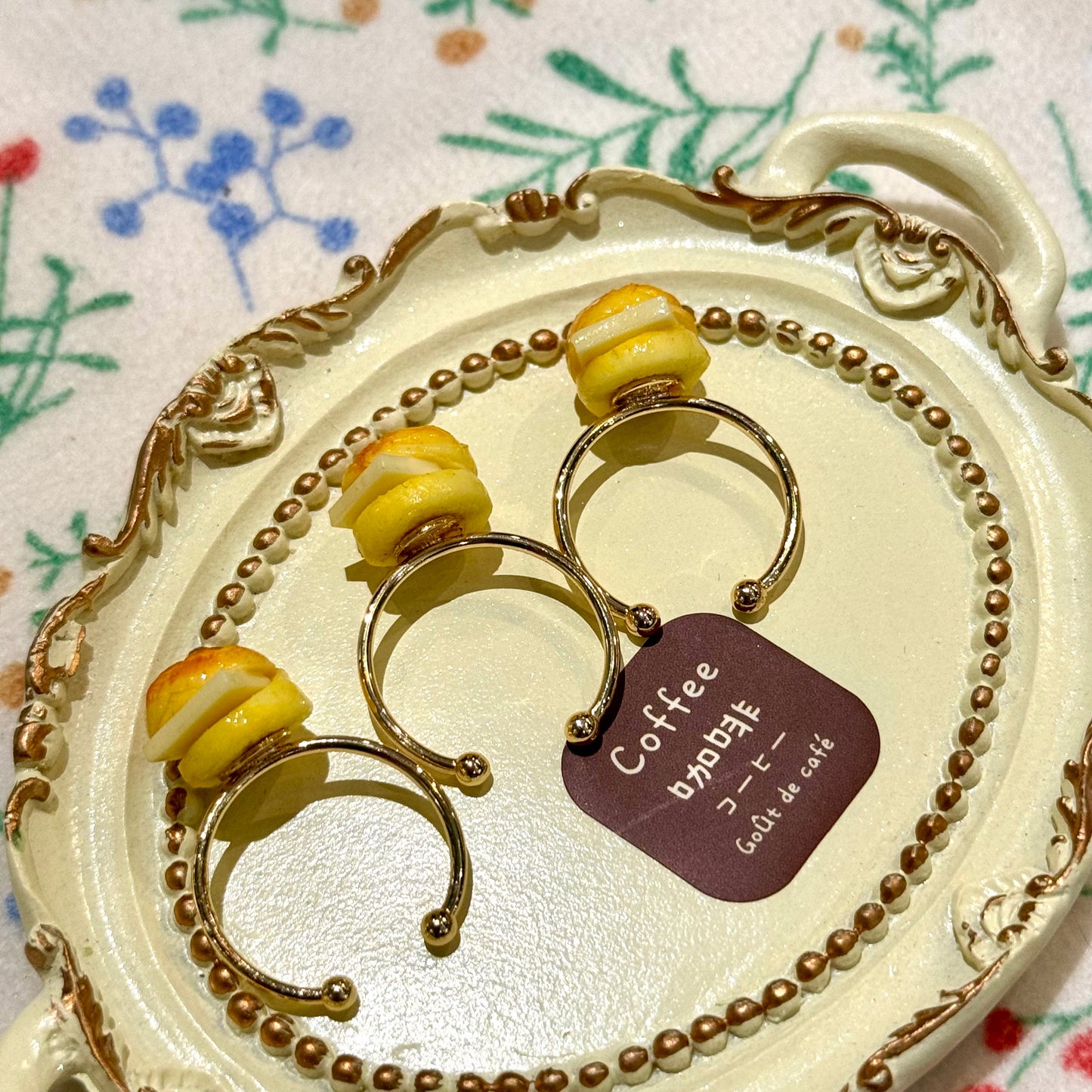 Pudding Party - Kawaii Pineapple Bun Adjustable Ring ring pudding party