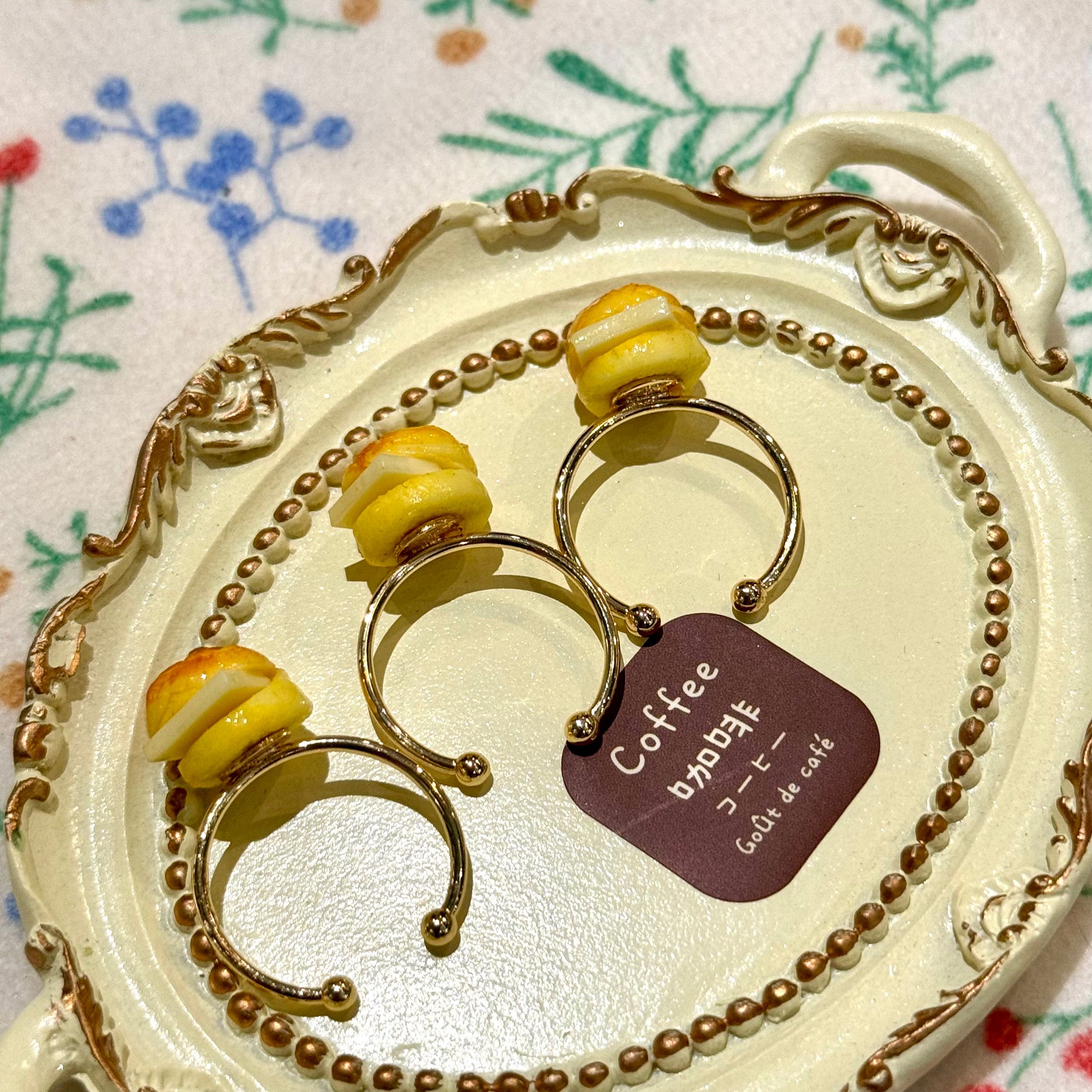 Pudding Party - Kawaii Pineapple Bun Adjustable Ring ring pudding party