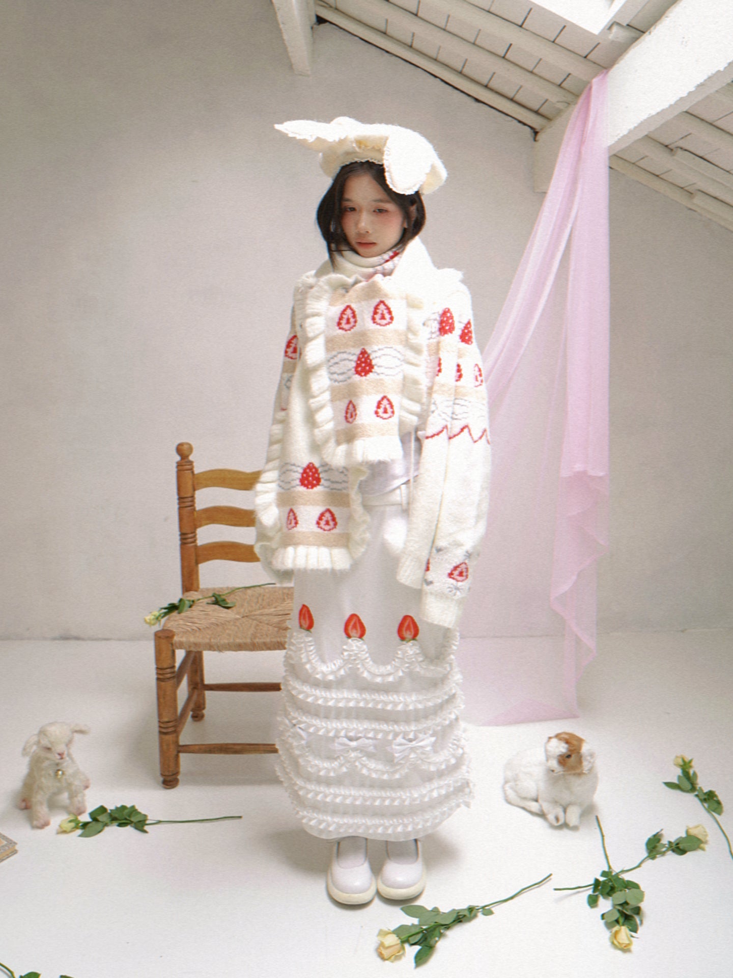 daytoday everyday institute - Kawaii Cake Print Pencil Skirt Slim Fit High Waist skirt daytoday everyday institute