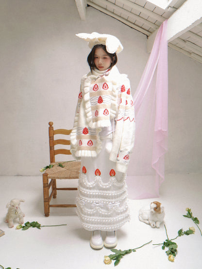 daytoday everyday institute - Kawaii Cake Print Pencil Skirt Slim Fit High Waist skirt daytoday everyday institute