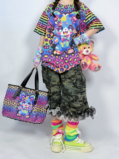LEERROO - Decora Kei Rainbow Bear PVC Shoulder Bag bag Leerroo