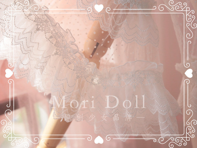 Mori Doll - Sheer Lace Flared Sleeve Blouse blouse Mori Doll