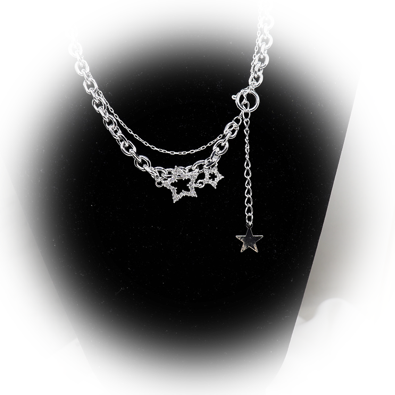 Kiwi Store - Y2K Rhinestone Star Note Necklace necklace kiwi store