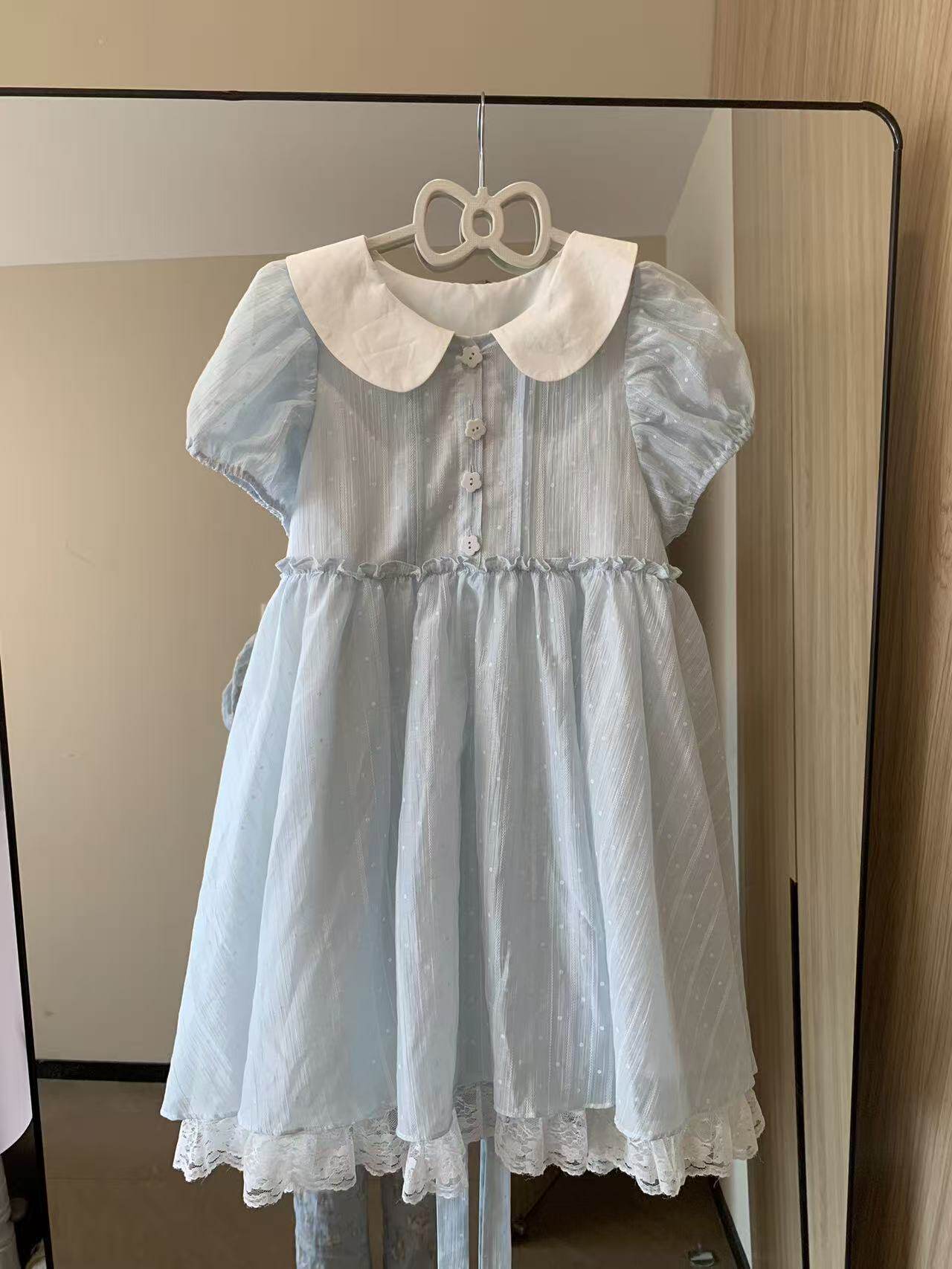 Blurred Bear - Light Blue Princess Dress dress Blurred Bear
