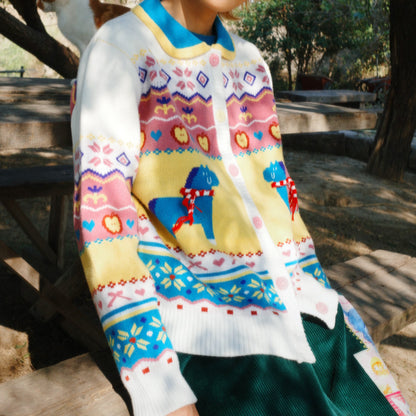 uodycoco – Zodiac Pony Knit Cardigan cardigan uodycoco