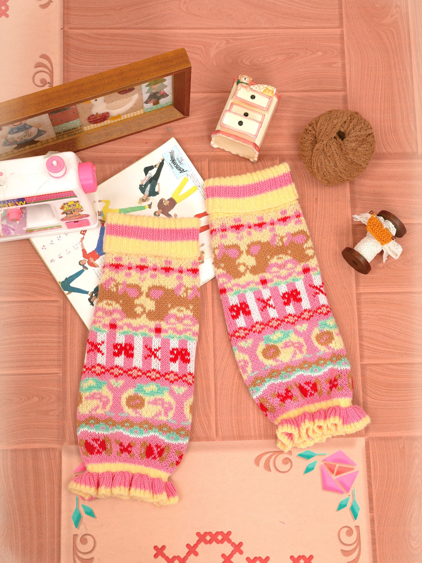 Lutra Jump - Decora Knit Lace Leg Warmers leg warmmers Lutra Jump
