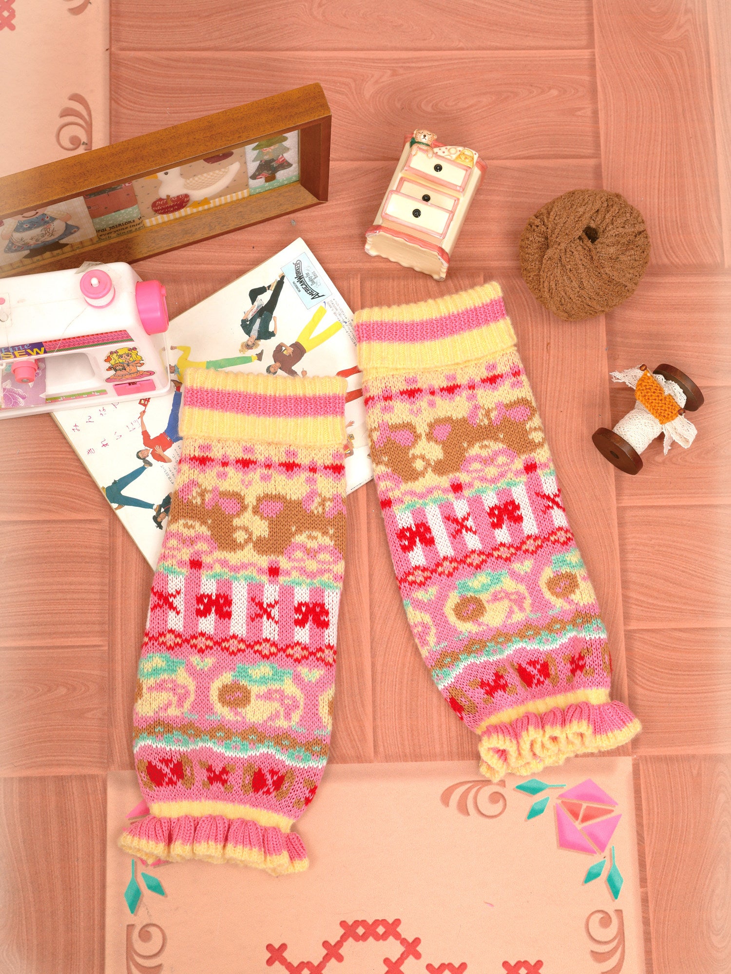 Lutra Jump - Decora Knit Lace Leg Warmers leg warmmers Lutra Jump