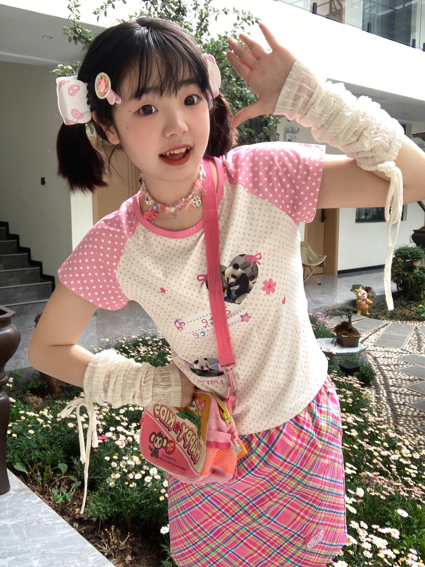 BodyTalk - Jojifuku Panda Print T-Shirt tshirt bodytalk