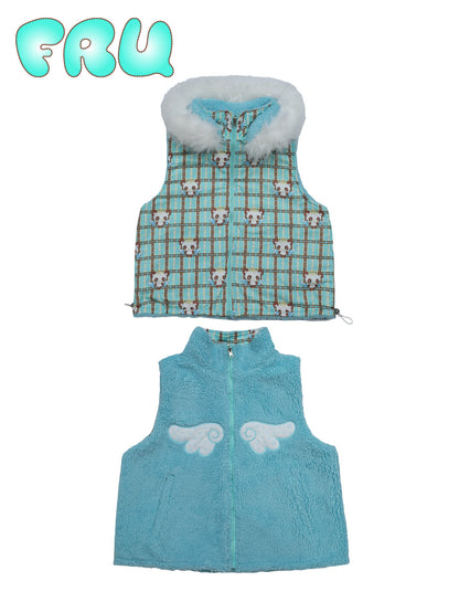 frufru - Kawaii Panda Quilted Vest vest frufru S