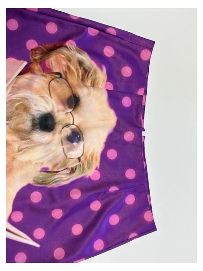 bunnybunnygun - Harajuku Y2K Polka Dot Dog Skirt skirt bunnybunnygun