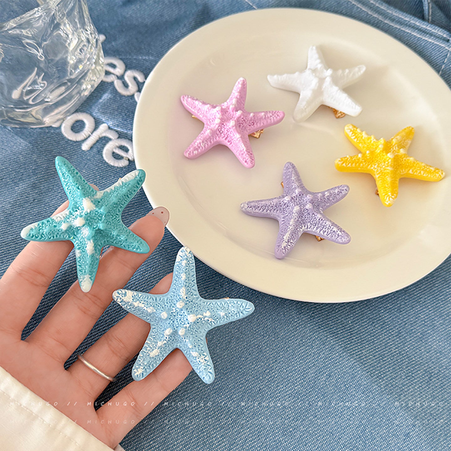 Starfish Resin Hair Clip hair clip none