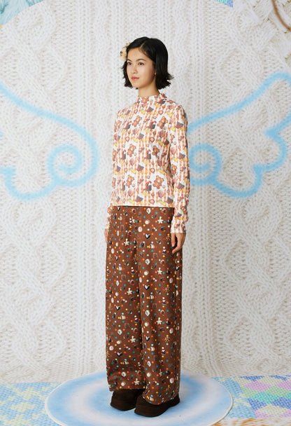 frufru - Kawaii Candy Print Corduroy Pants pants frufru