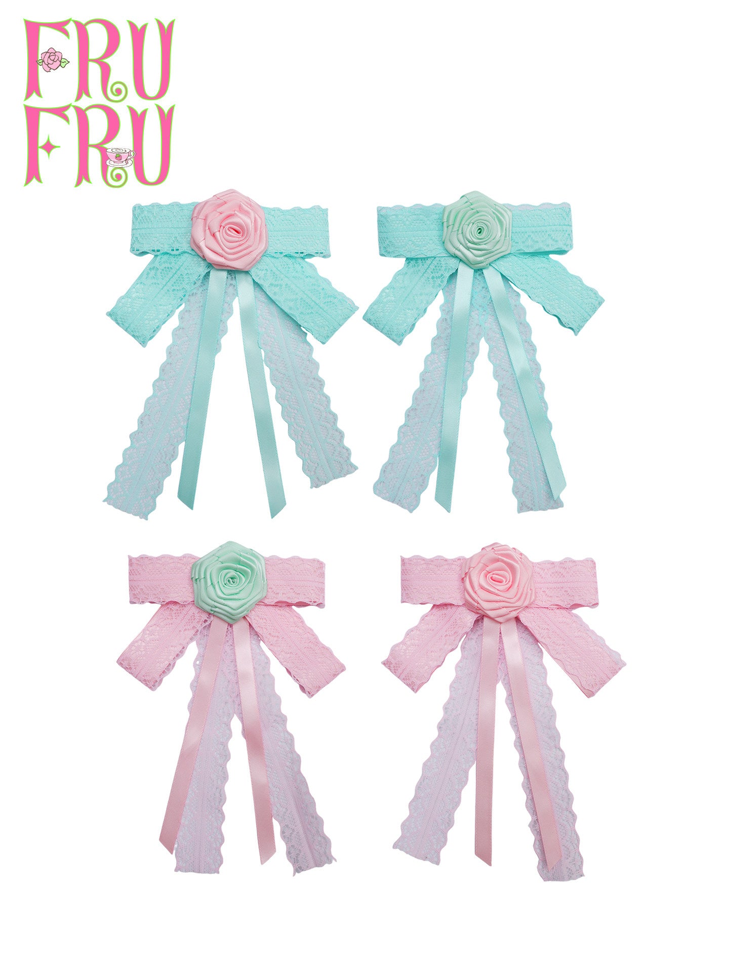 frufru - Vintage Bow Hair Clip Brooch hair clip frufru