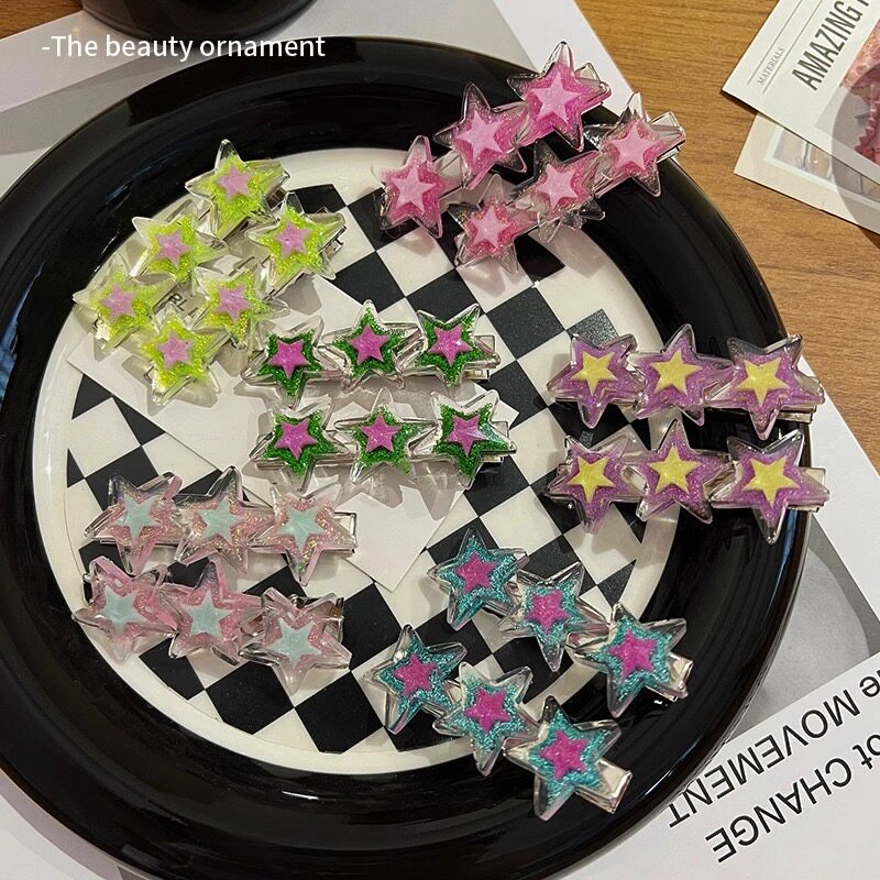 Bangkok Park - Y2K Star Resin Hair Clips hair clip Bangkok Park