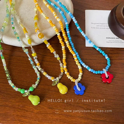 CuteBeads - Colorful Fruit Beaded Necklace