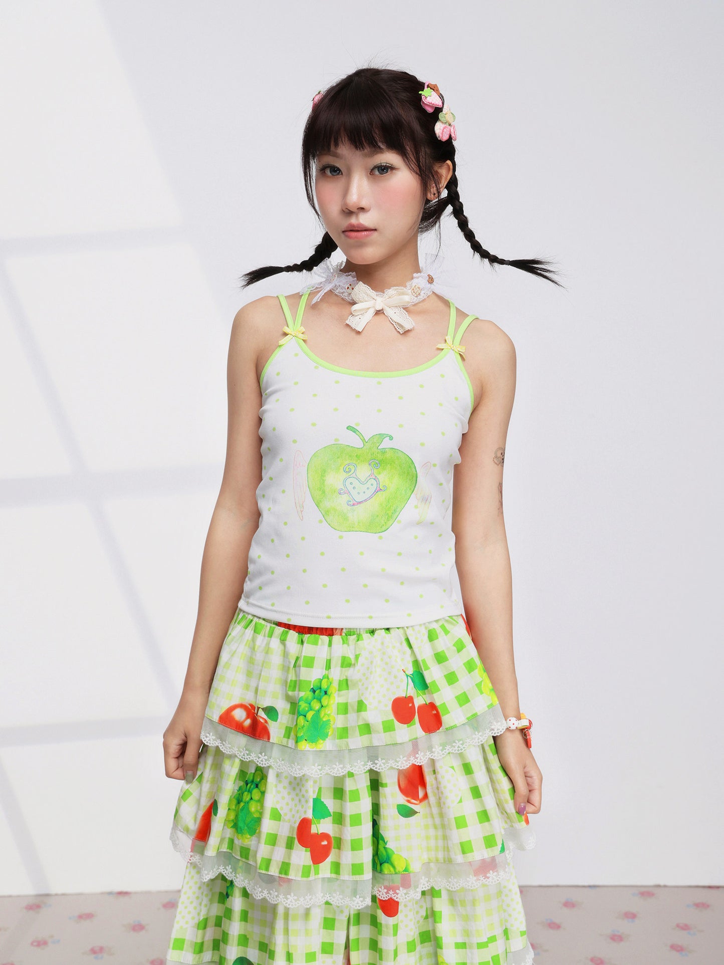 FRUITS - Green Apple Wing Cami camisole Fruits