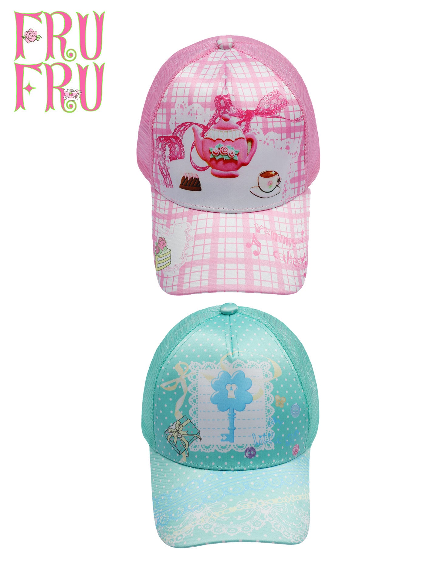 Frufru - Mint Pink Adjustable Baseball Cap hat frufru