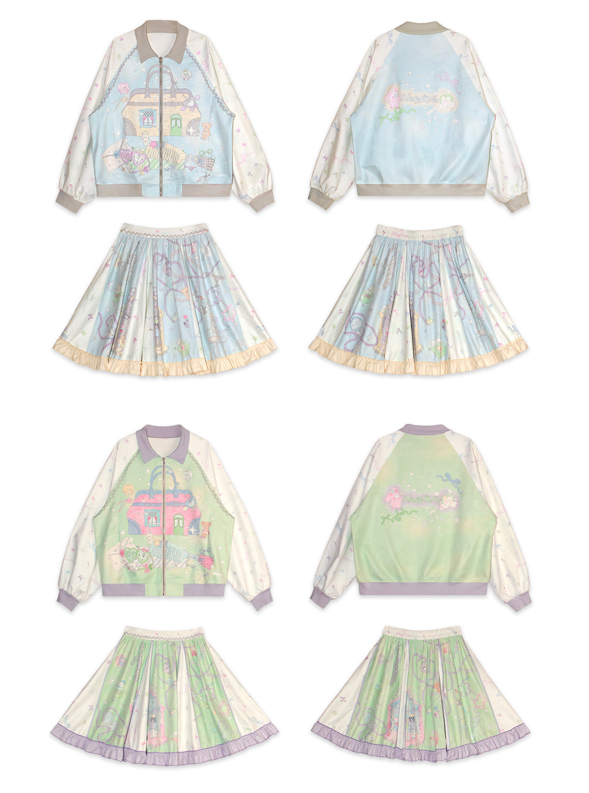 NeogoMade – Kawaii "Lily and her Dream House" Jacket Skirt Set set NeogoMade