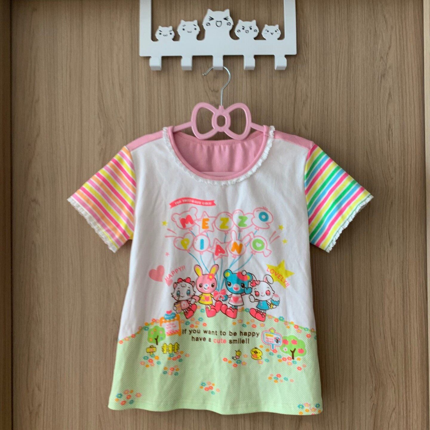 Blurred Bear - Jojifuku MP Style Tee & Denim Skirt Set set Blurred Bear T-shirt S