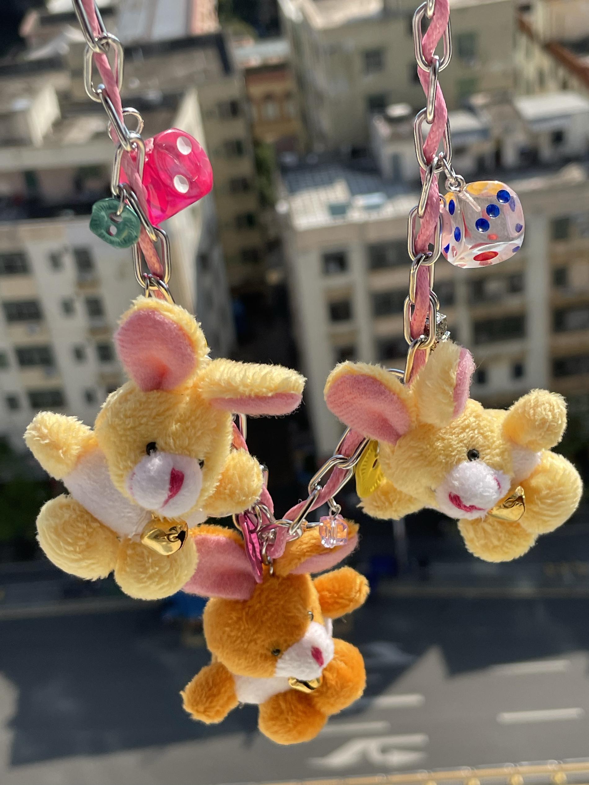 Salty Gummy - Y2K Plush Doll Necklace Handmade Quirky Choker necklace Salty Gummy