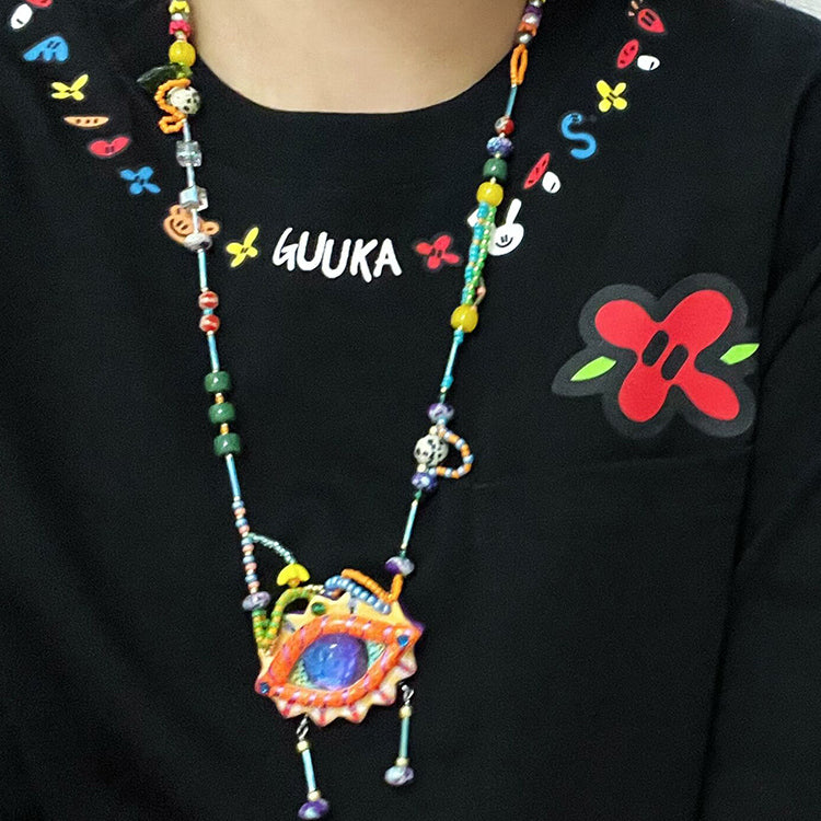 Domie’s Space – Dopamine Long Statement Necklace necklace domie's space