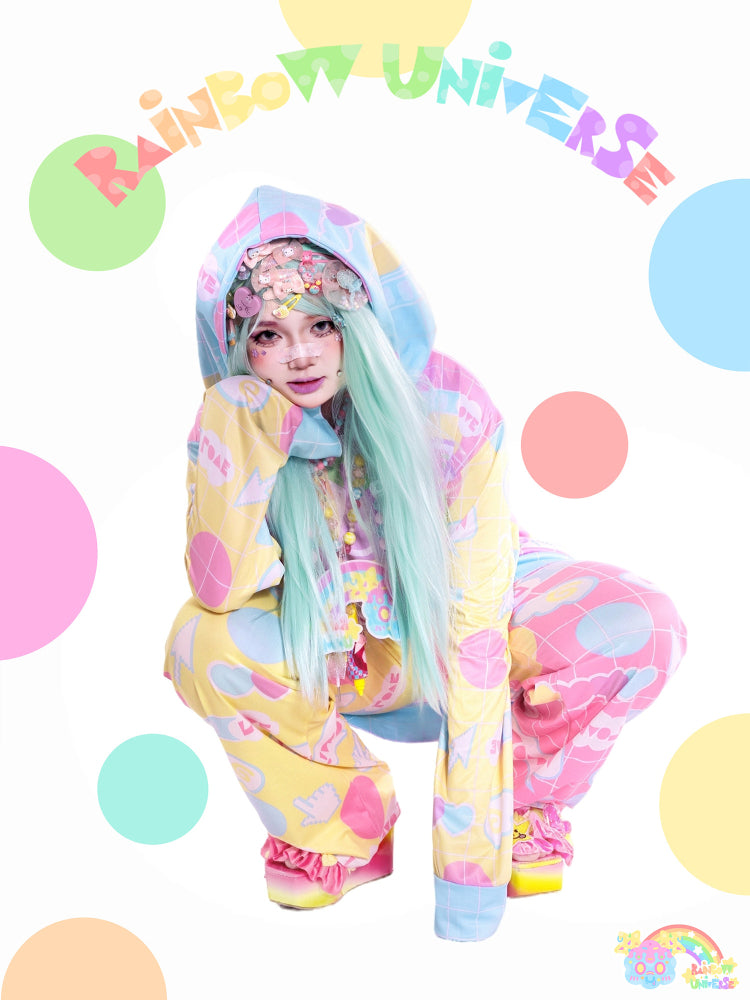 Rainbow Universe RUX - Decora Kei Pastel Macaron Hoodie hoodie Rainbow Universe RUX
