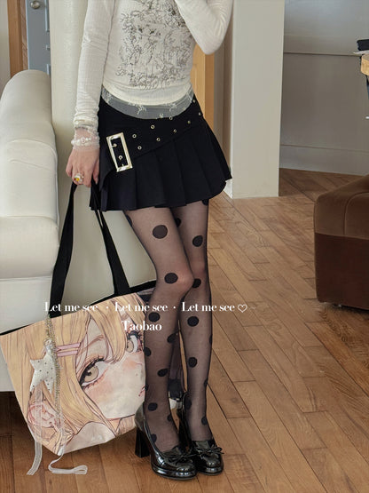 LET ME SEE - Kawaii Polka Dot Ballet Tights tights let me see
