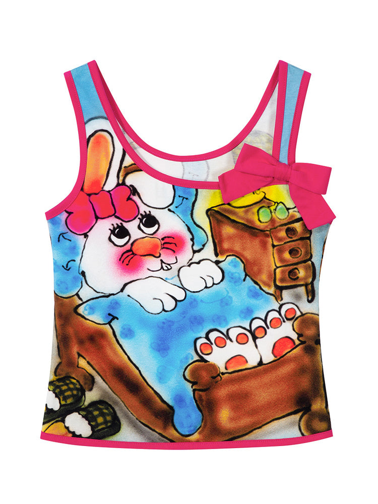 Tntntutu - Decora Kei Colorblock Retro Tank Top tank top tntntutu
