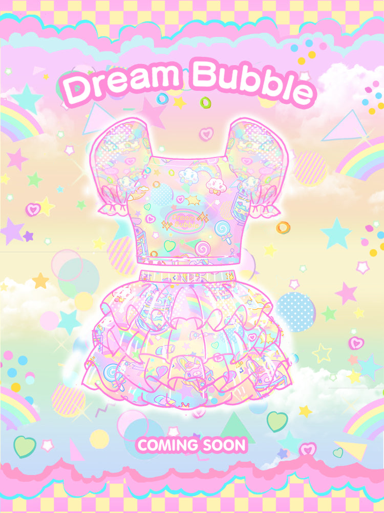 Dream Bubble Decora Outfit | Harajuku Macaron Tulle Skirt Set set Dream Bubble