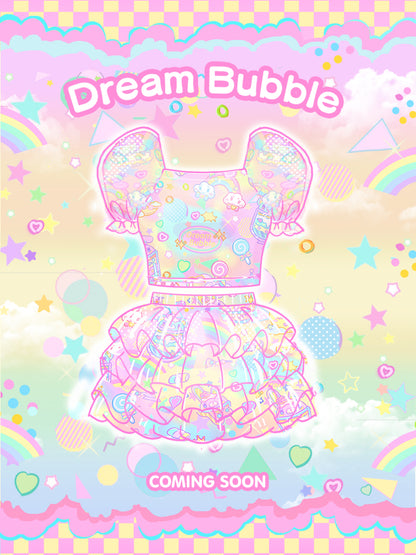 Dream Bubble Decora Outfit | Harajuku Macaron Tulle Skirt Set set Dream Bubble
