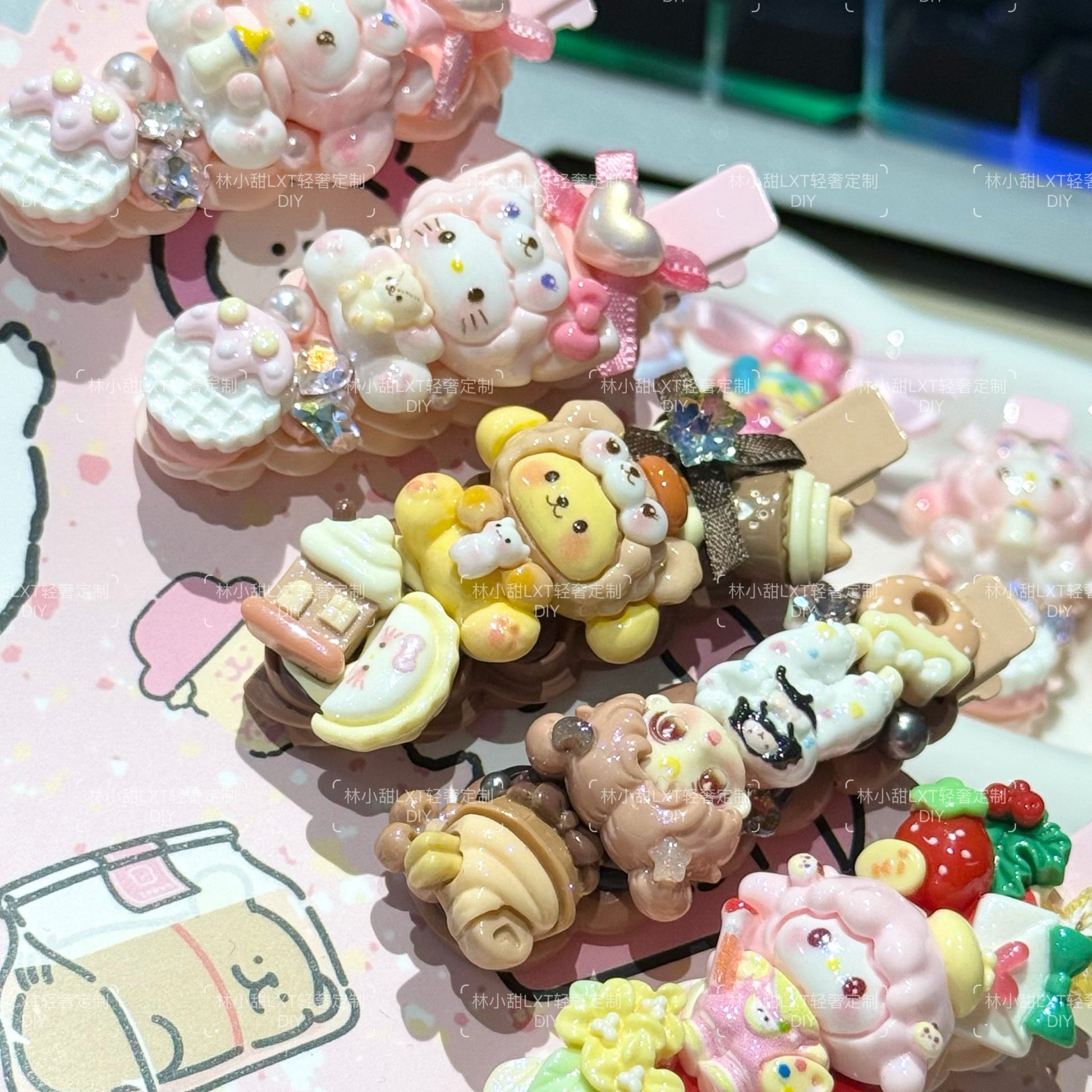 LXT - Cream Hair Clip Blind Box 5pcs hair clip LXT