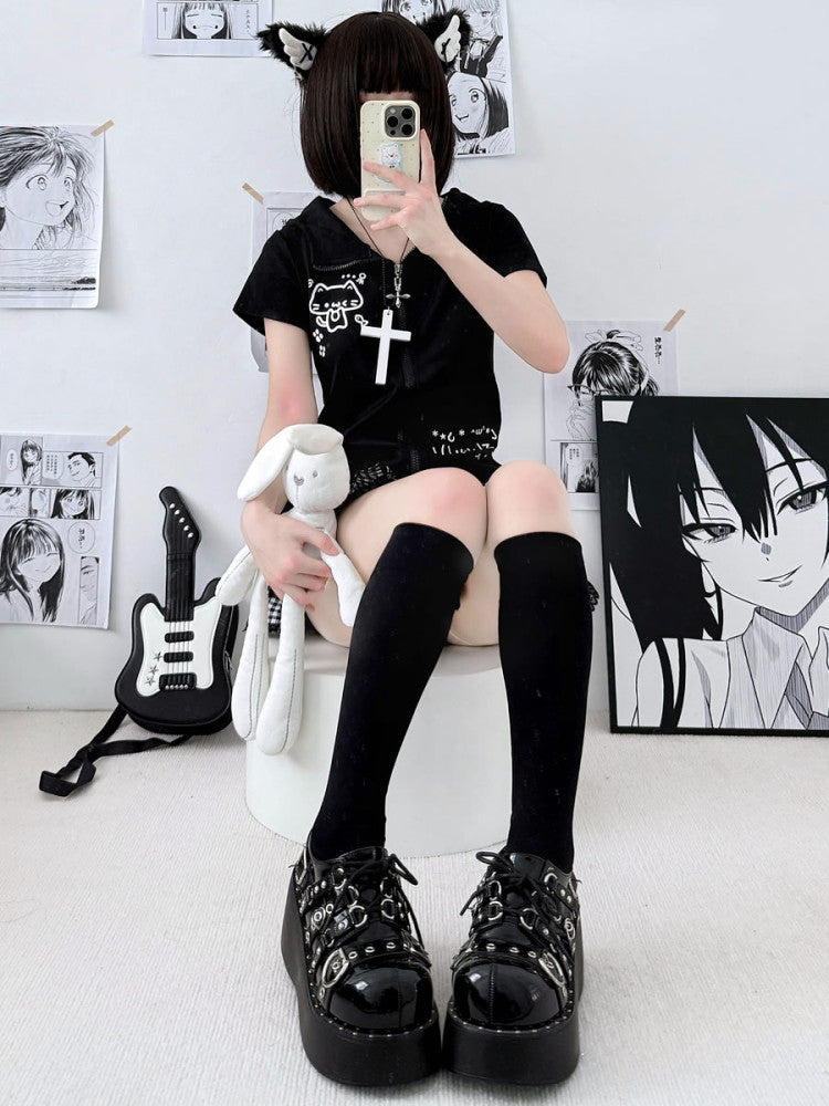 2 Bears - Kawaii Velvet Calf Socks socks 2 bears