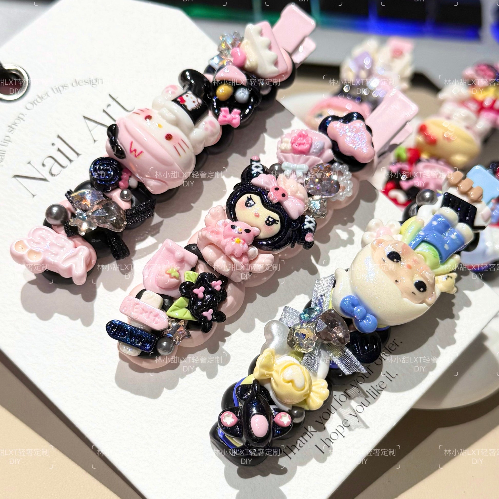 LXT - Cream Hair Clip Blind Box 5pcs hair clip LXT