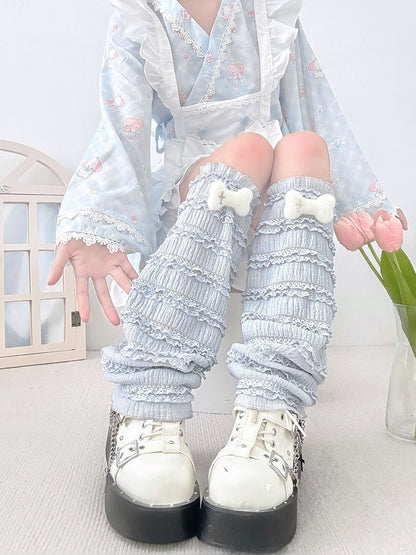 2 Bears JK Lace Leg Warmers | Cute Kawaii Sock Covers leg warmmers 2 bears