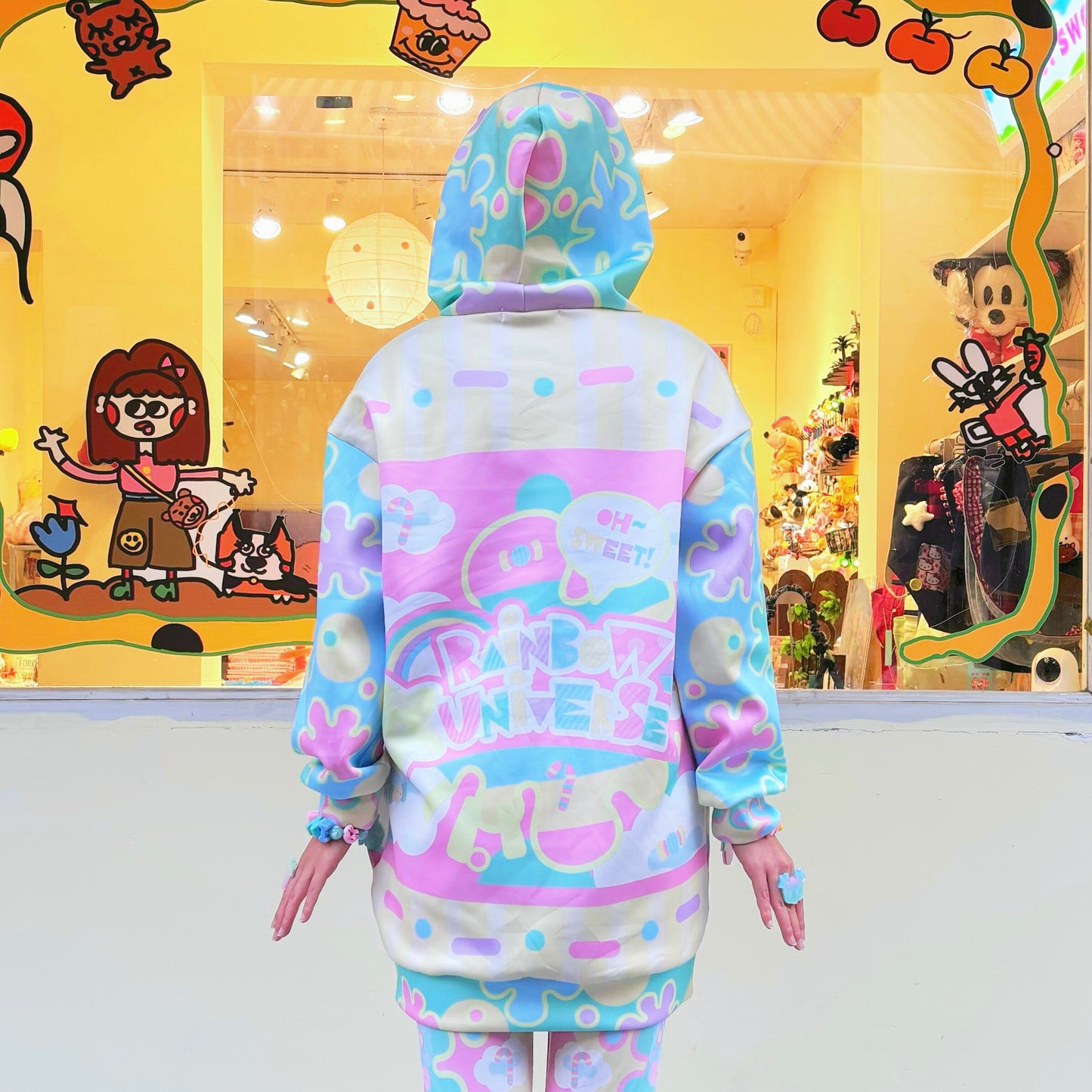 Rainbow Universe RUX - Candy Decora Kei Hoodie Set set Rainbow Universe RUX