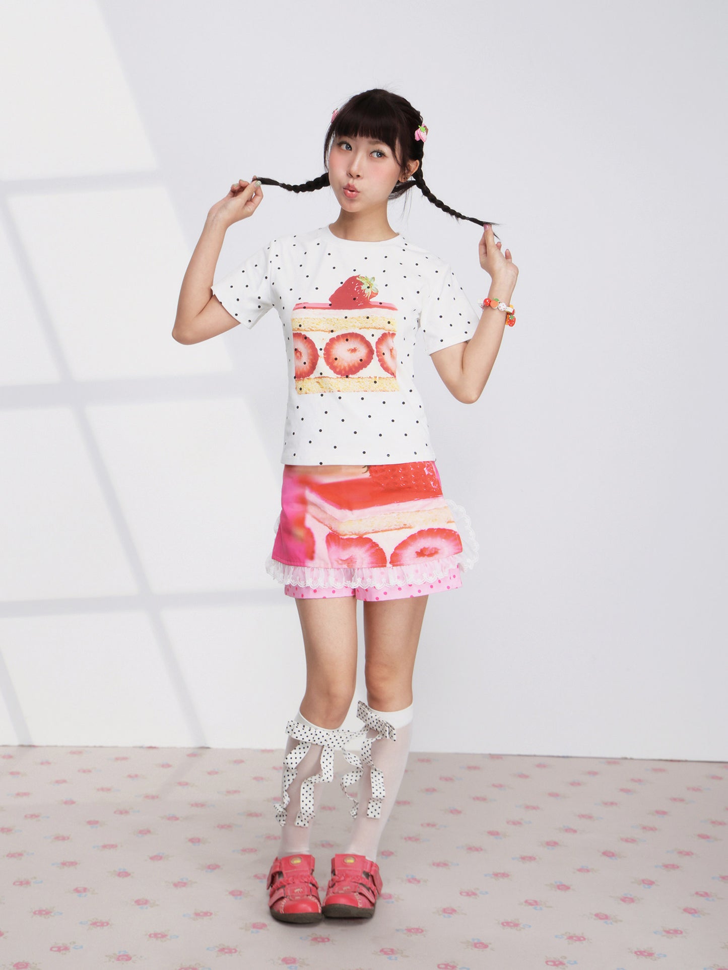 FRUITS - Strawberry Cake Skort skirt Fruits