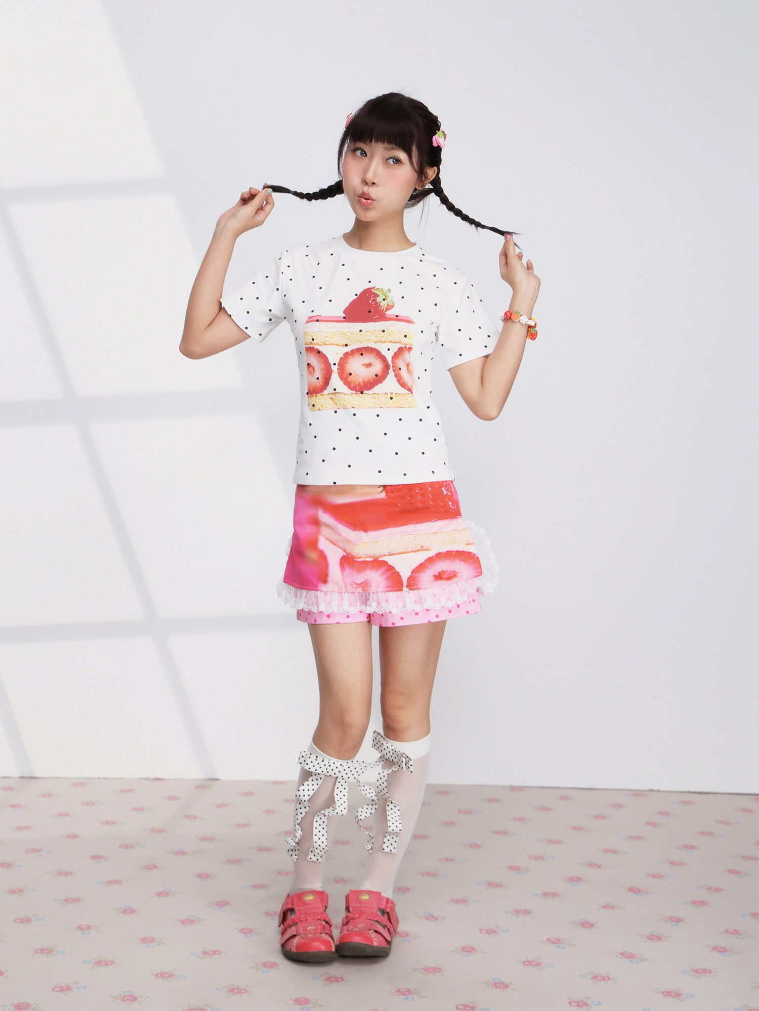 FRUITS - Strawberry Cake Skort skirt Fruits