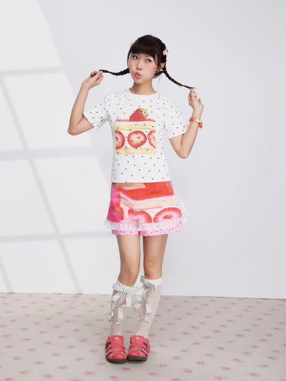 FRUITS - Strawberry Cake Skort skirt Fruits