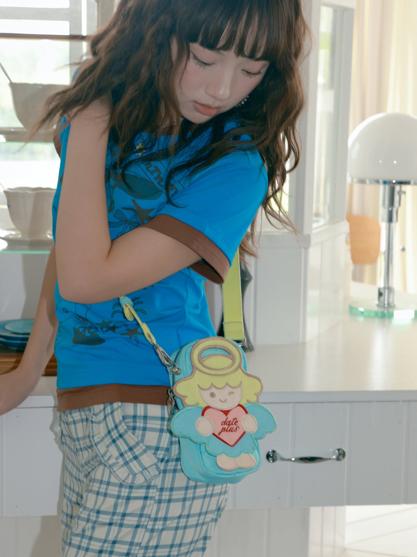 tntntutu Crossbody Phone Bag | Harajuku Kawaii Angel Heart Bag bag tntntutu