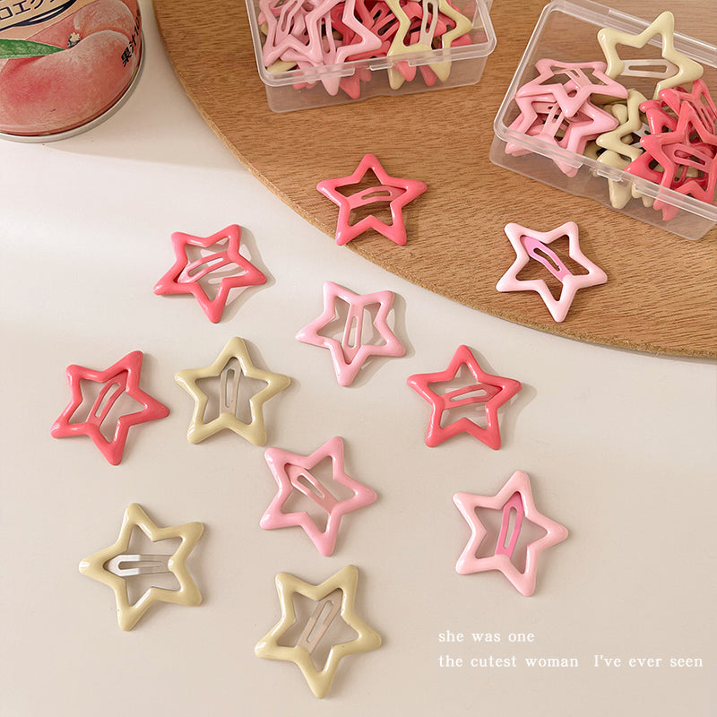 Decora Hair Clips Colorful Star Hair Accessories Bang Hair Clips hair clip Land Decora