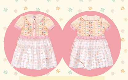NIKKOU - Lace Organza Puff Dress dress Nikkou home S