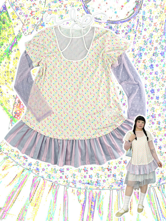 shishihshop - Layered Look Loose Dress dress shishihshop