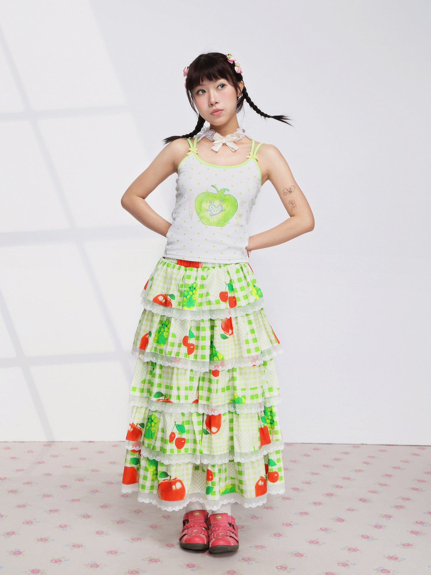 FRUITS - Green Apple Wing Cami camisole Fruits