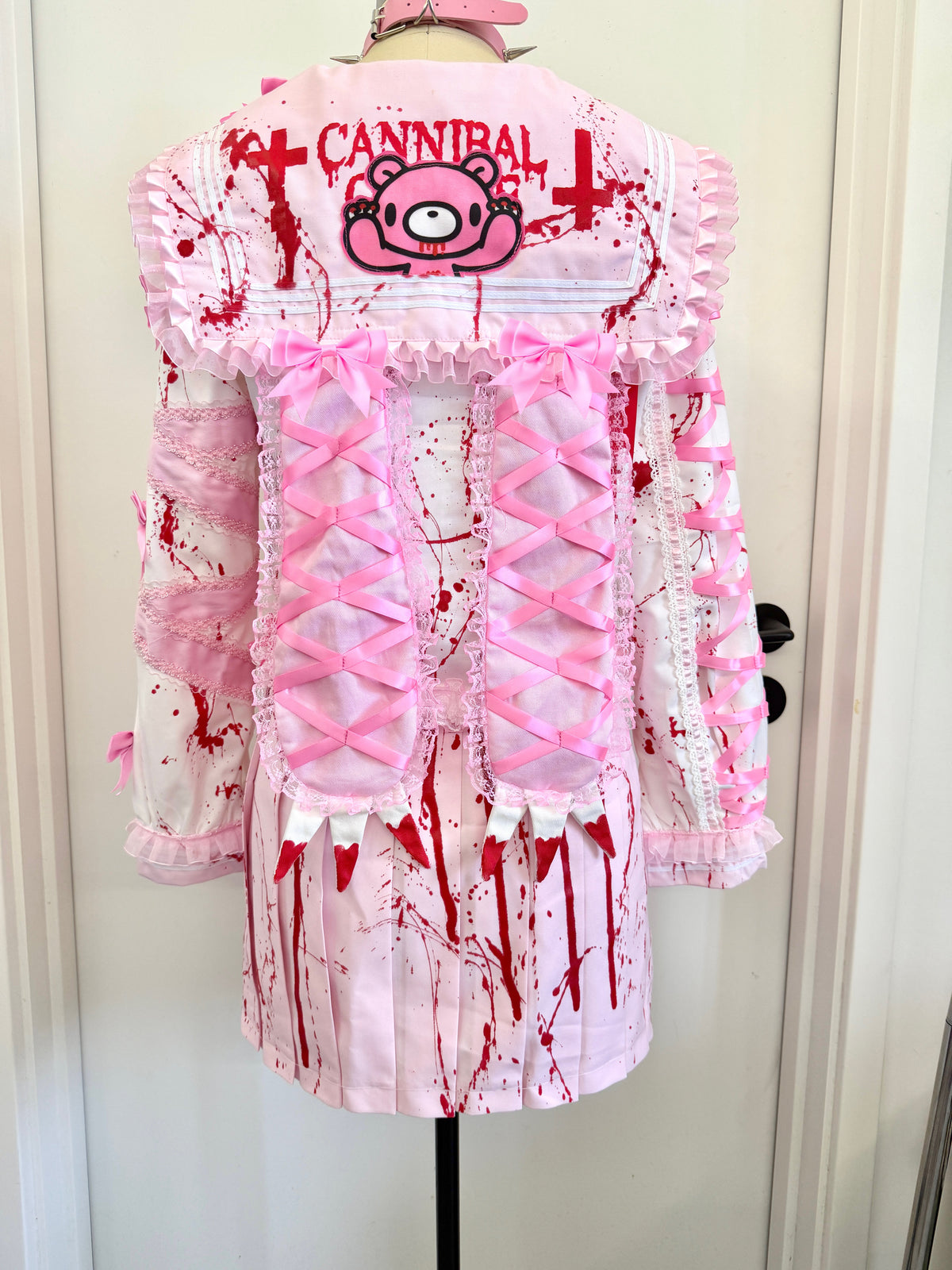 Red Devil - Gloomy Bear Bunny Ear Sailor Jacket shirt Red Devil