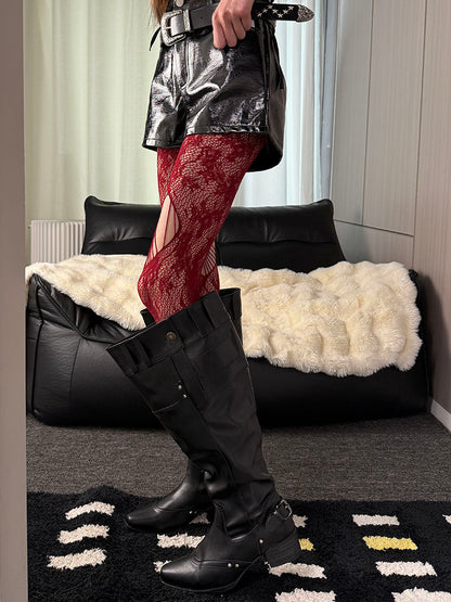 Electric Cilantro - Punk Distressed Tights tights Electric Cilantro