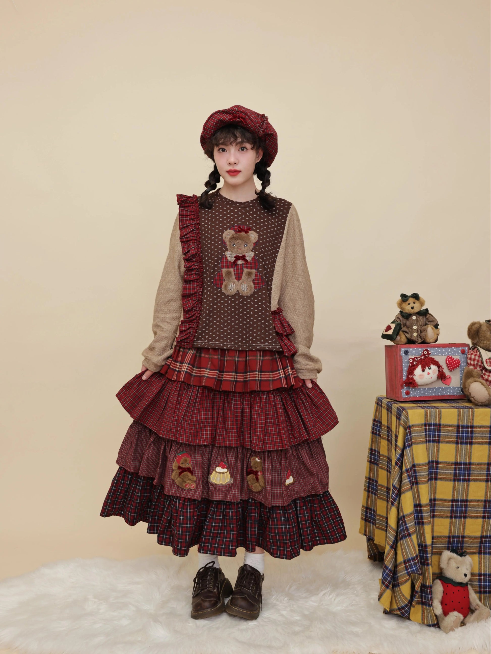 SemenCoicis - Kawaii Skirt Ruffle Tiered Cake Skirt skirt SemenCoicis