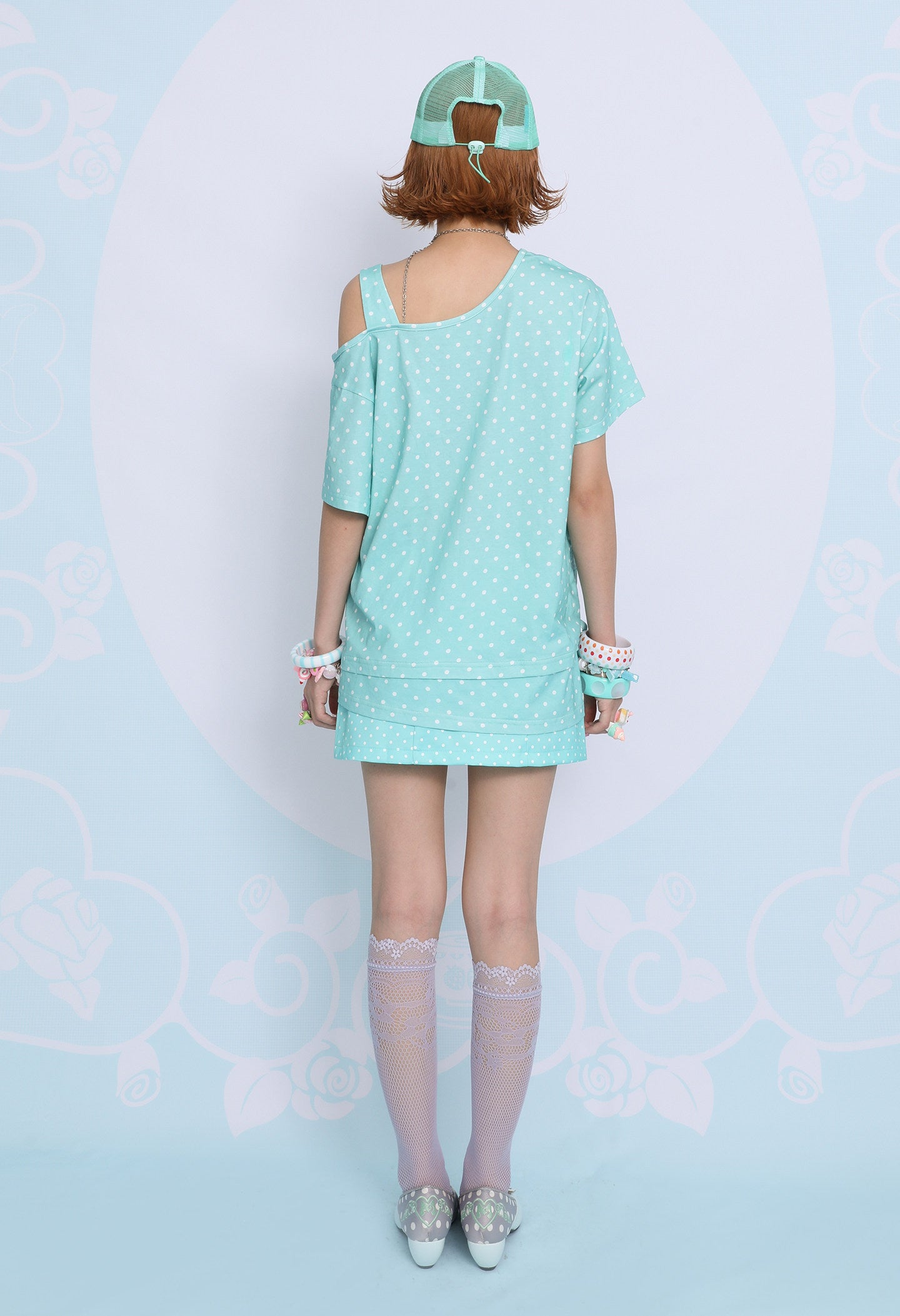 frufru - Lucky Clover Mint Green Oversized Tee tshirt frufru