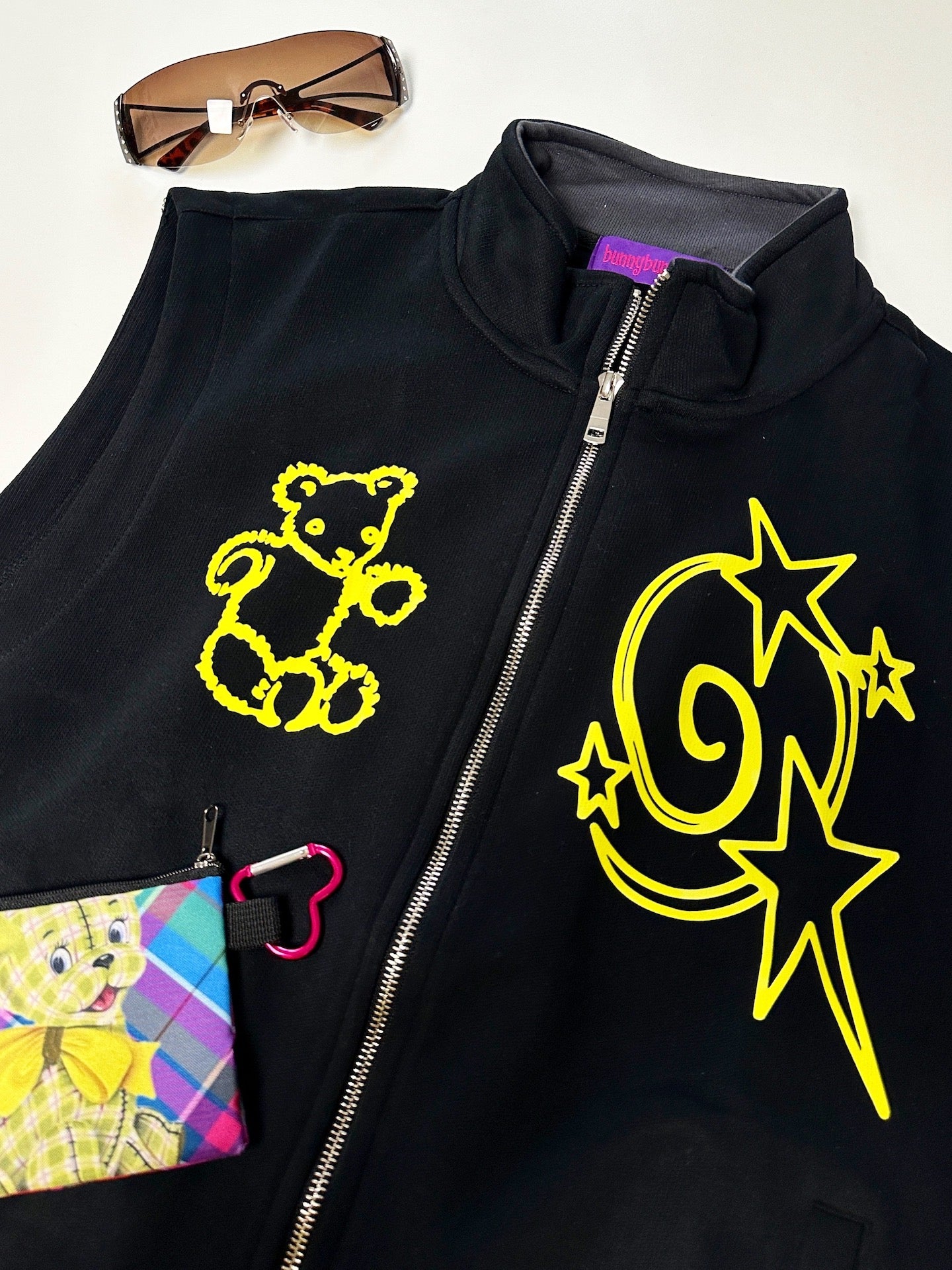 BunnyBunnyGun - Y2K Streetwear Zip Vest Oversize Casual Layering vest bunnybunnygun