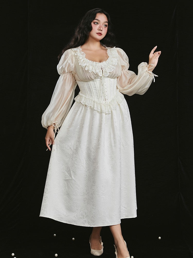 LaceMade Plus Size Dress Seiki Angel Corset Dress Wedding Dress – Land Decora LaceMade Plus Size Dress Seiki Angel Corset Dress Wedding Dress – Land Decora